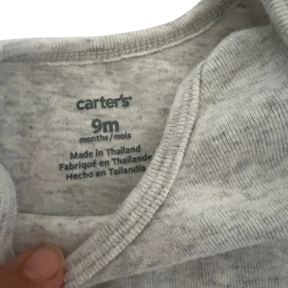 Three Carters 9 month onesies -100% cotton